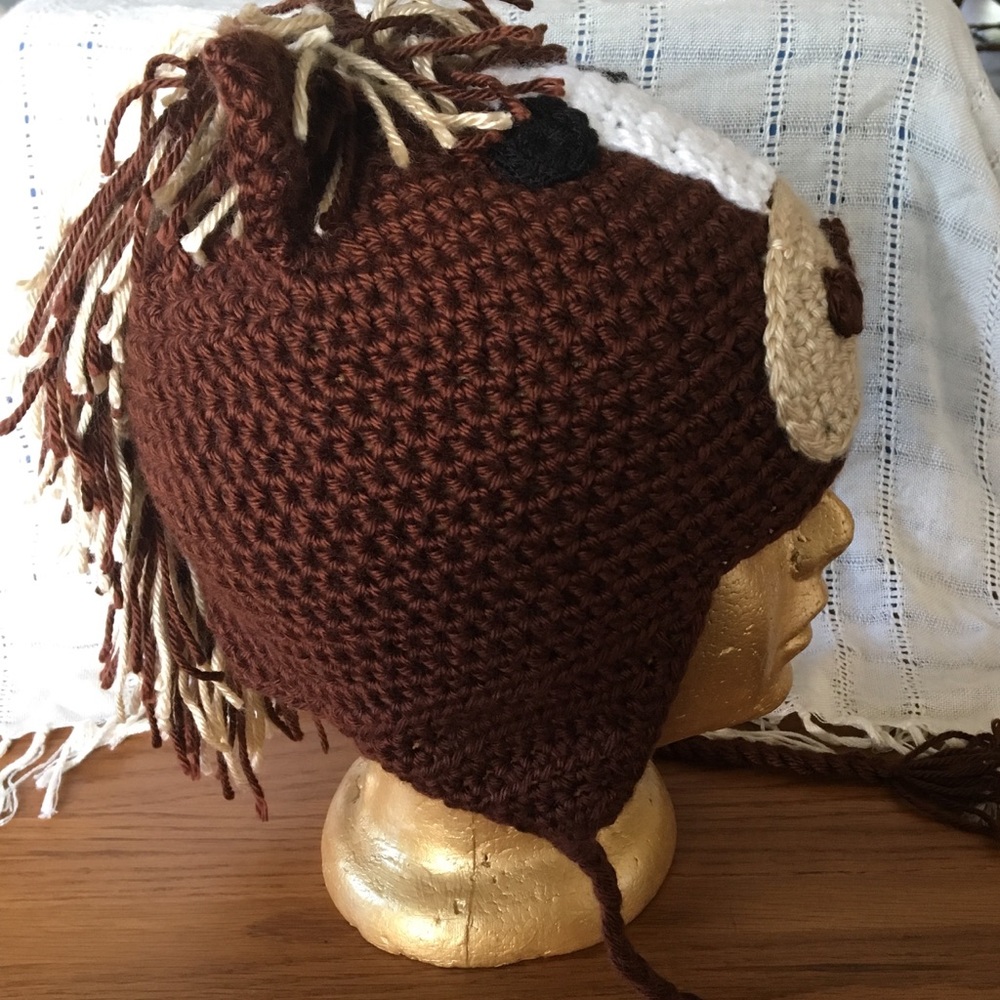 NWOT Crocheted Horse Hat - Picture 2 of 7